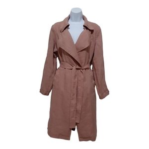 Catherine Malandrino Long Linen Cardigan Medium